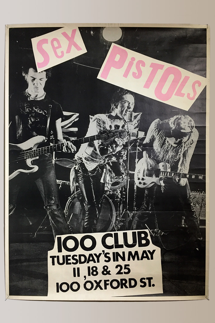 Sex Pistols Poster 100 Club